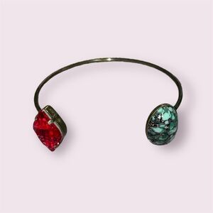 Anthropologie Dimitriadis Stone Adjustable Statement Bracelet